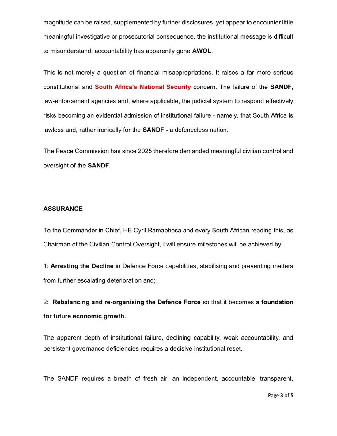 Page 3 of Formal referral to the Madlanga Commission